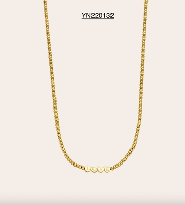 Collane di moda in acciaio inossidabile oro CE K Collana a catena a sfera 3d di LOVE di lusso
