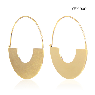 Pendenti dell'orecchio di acciaio inossidabile dell'oro degli orecchini 18k di serie dei gioielli di stile della celebrità
