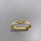 braccialetto aperto a ferro di cavallo della fritillaria bianca del fermaglio del braccialetto di acciaio inossidabile dell'oro 18K di 58x44mm