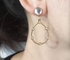 Grandi orecchini di acciaio inossidabile del pendente di Blingbling degli orecchini del pendente del cristallo di rocca