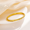 braccialetti classici dell'oro del braccialetto di tennis del braccialetto di zircone placcati oro 14K per le donne