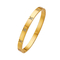 Il braccialetto CZ del braccialetto placcato oro dei gioielli di MVCOLEDY lapida l'acciaio inossidabile con il cristallo