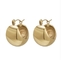 Posta placcata oro Chunky Hoops di acciaio inossidabile PAVOI 14K | Orecchini leggeri spessi del cerchio dell'oro per le donne