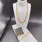 Nuovo arrivo linee di tendenza Nuovo colore oro orecchino in acciaio inossidabile, collana, bracciale set per donna