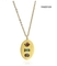 Trendy 14k CZ gioielli in oro tricolore collana ciondolo tag pietra preziosa