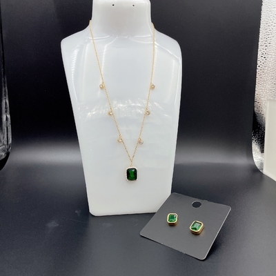 2024 Nuovi set di gioielli in acciaio inox impermeabile, 18K oro, regalo di lusso, all'ingrosso