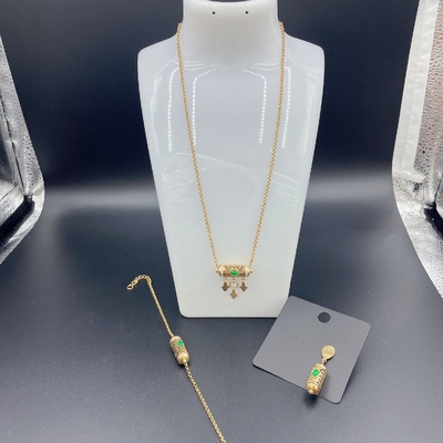 2024 Nuovi set di gioielli in acciaio inox impermeabile, 18K oro, regalo di lusso, all'ingrosso