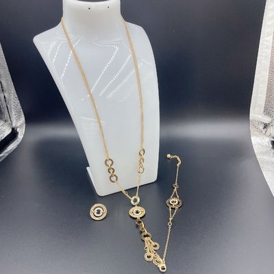 2024 Nuovi set di gioielli in acciaio inox impermeabile, 18K oro, regalo di lusso, all'ingrosso